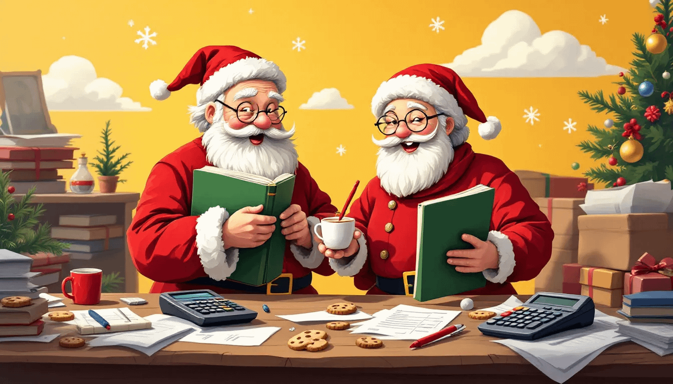 A visual representation of the costs associated with hiring Santa and Mrs. Claus.