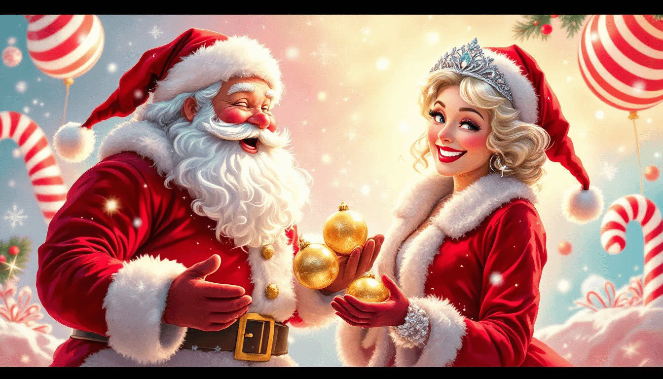 Santa and Mrs. Claus creating memorable moments at an event.