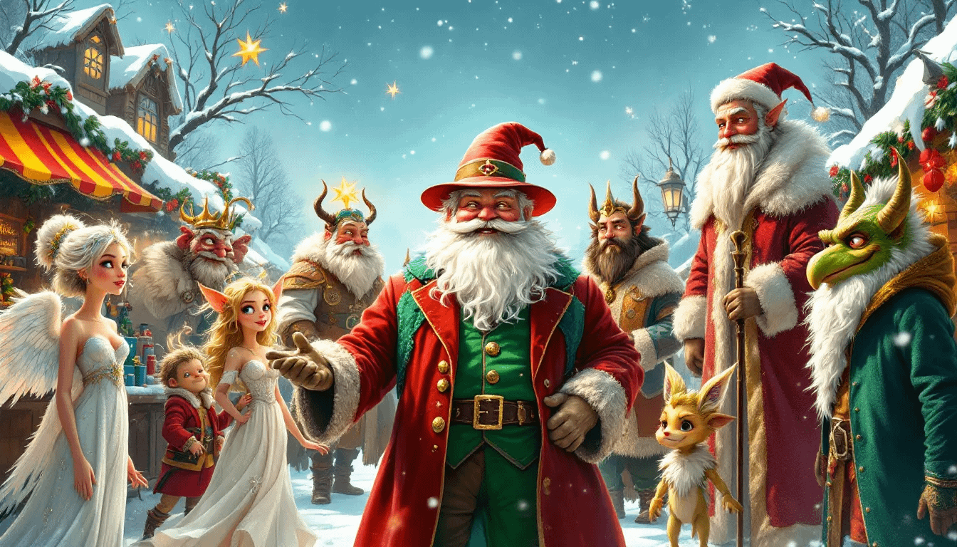 Alternatives to Santa Claus during the holiday season.