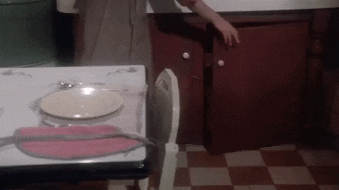 Randy hiding under the sink - A Christmas Story
