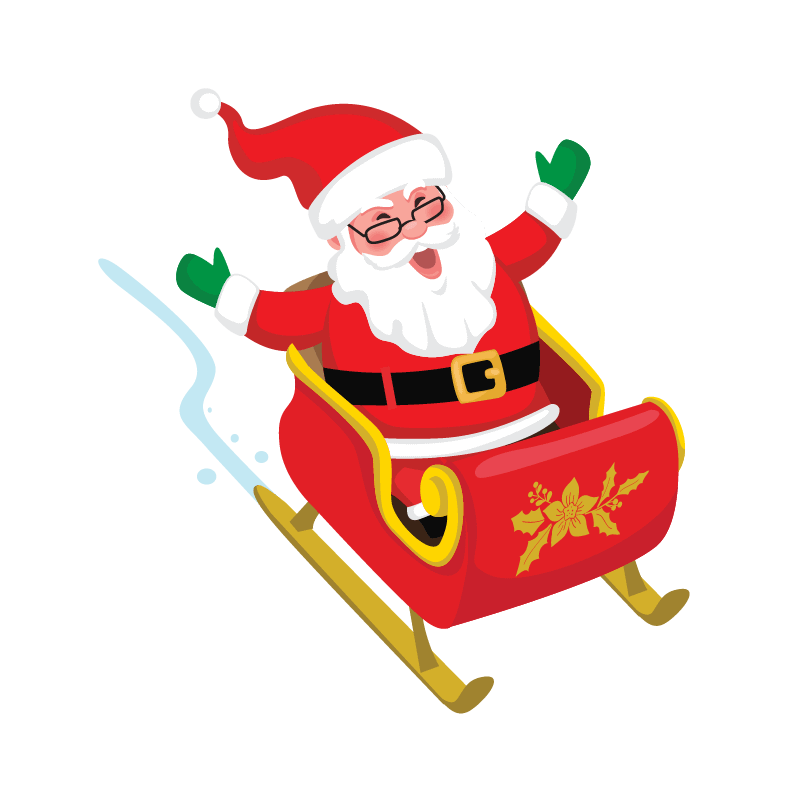 Hok Santa Claus Live Visits Sleigh Square