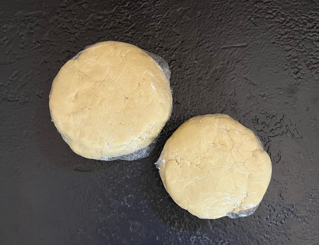 Polish Kolaczki cookies - dough ready to refrigerate