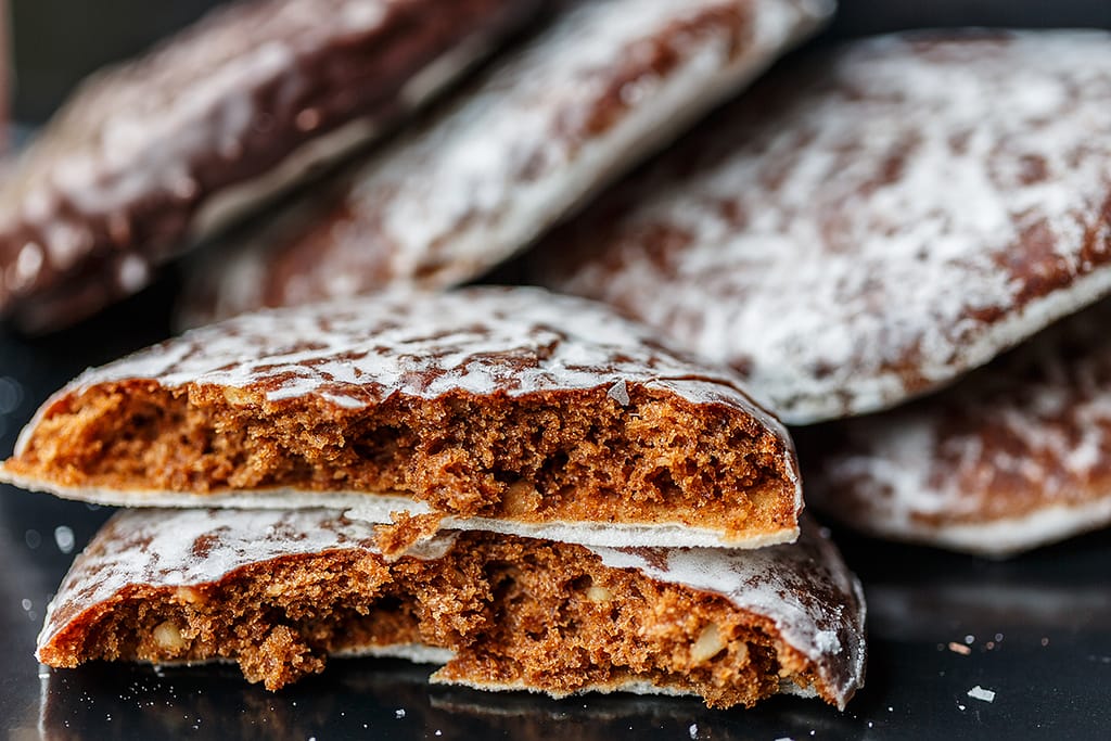 Round Lebkuchen German Gingerbread Cookies