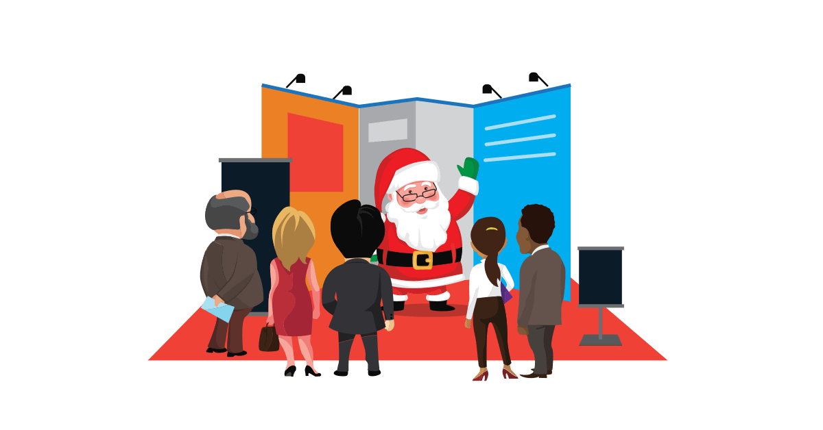 Santa Claus Live Visits Trade Shows