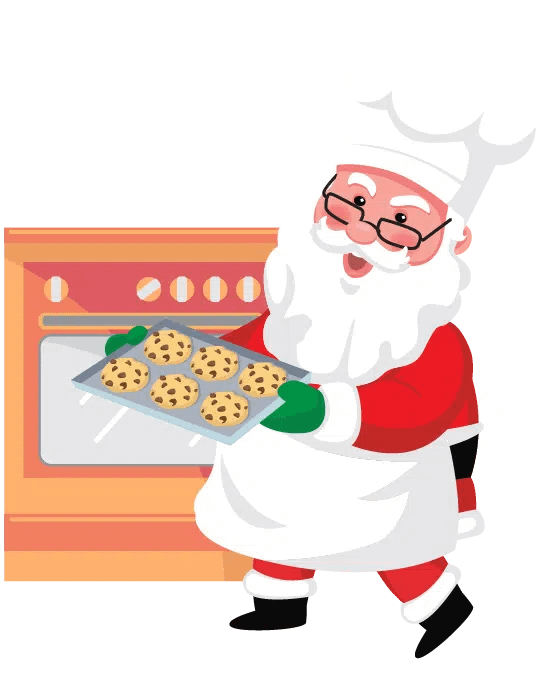 Hok Chef Santa Baking Cookies