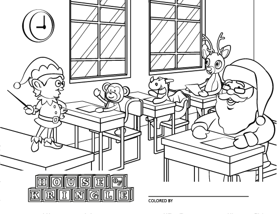 Santa Claus Inside The Classroom