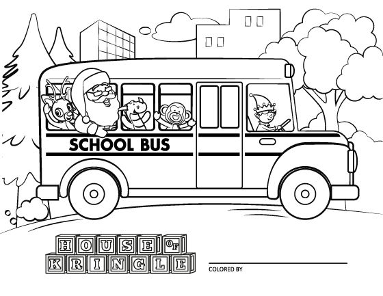 Santa Claus On The School Bus