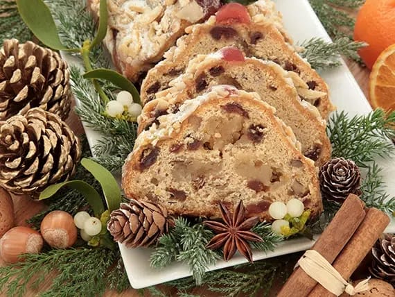 Stollen Christmas Cake