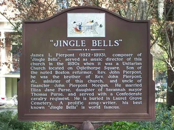 Jingle Bells Composed Here Savannah