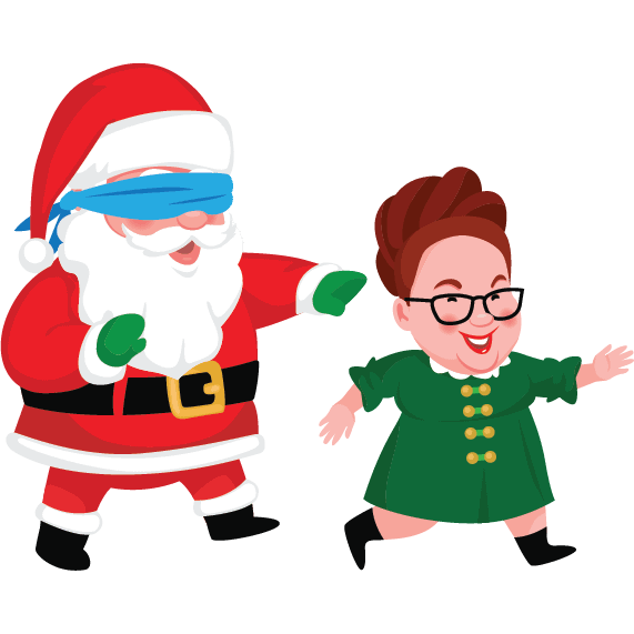 Hok Katie And Santa Playing Games 1x1 570