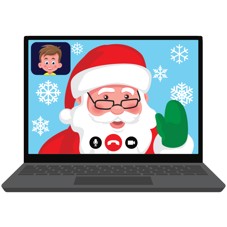 Book Santa Claus for a Video Call on Zoom