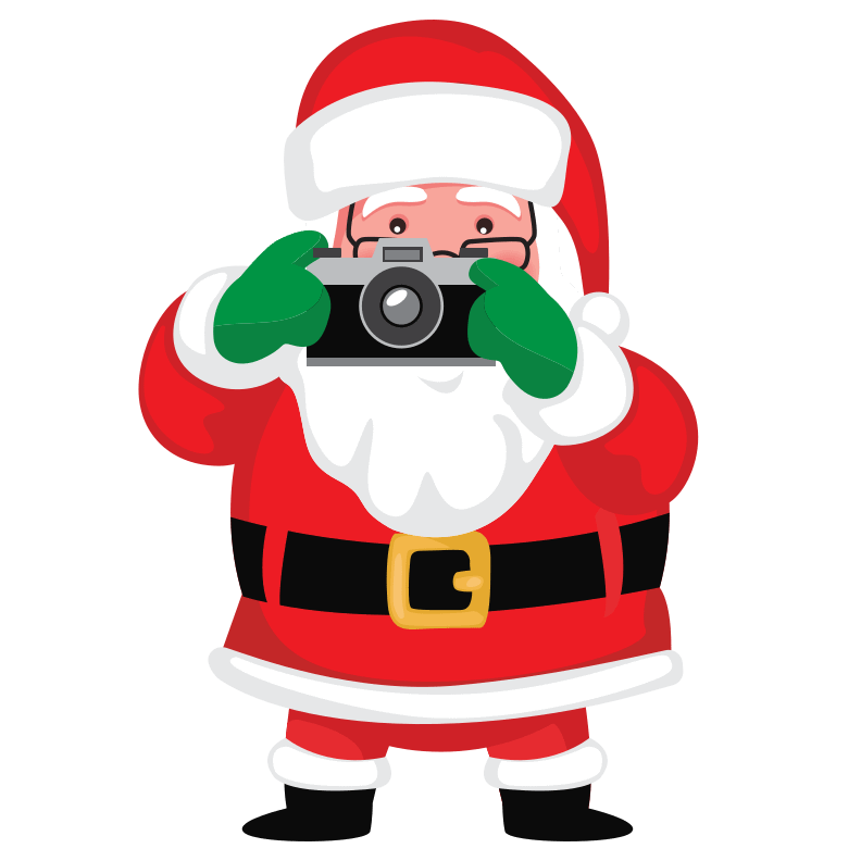 Santa Claus Live Visits Professional Photography Shoot
