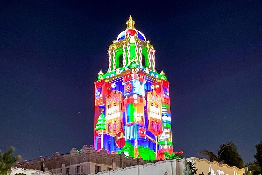 Beverly Hills City Hall at Christmas