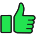 Hok Thumbs Up Green